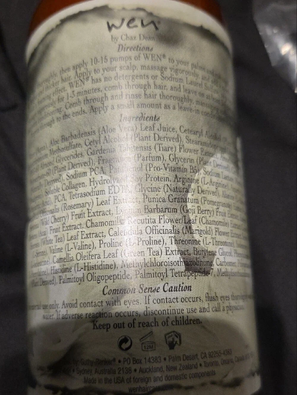 WEN Spring gardenia green tea Cleansing Conditioner with Pump 16 fl oz